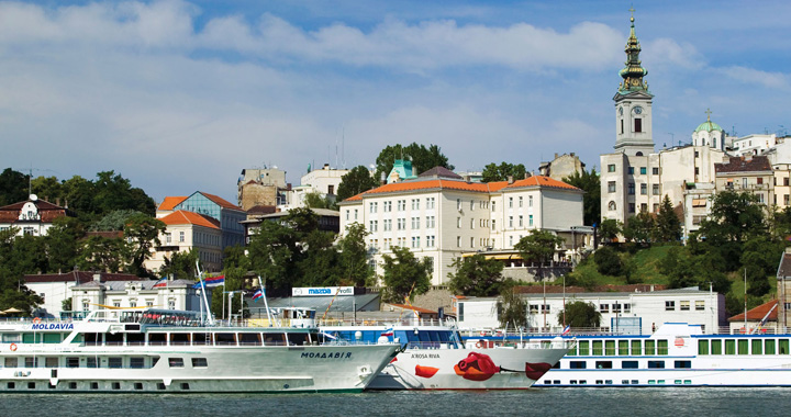 Belgrade port Danube