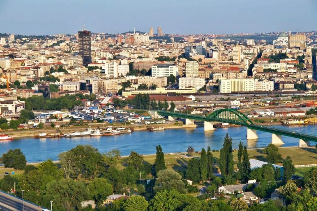 Belgrad Blick auf die Stadt