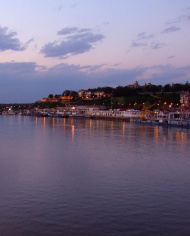 Kalemegdan Blick auf den Fluss Belgrad