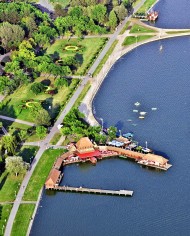 Lac Palic vue du ciel