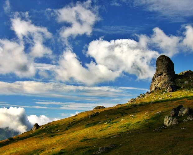 Babin zub peak on Stara planina