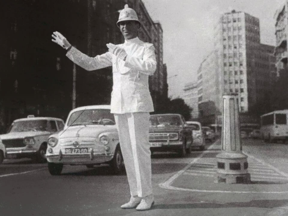 Traffic policeman Jovan Bulj