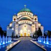 St Sava tapınak akşam Belgrad