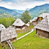 Wooden city view Serbia