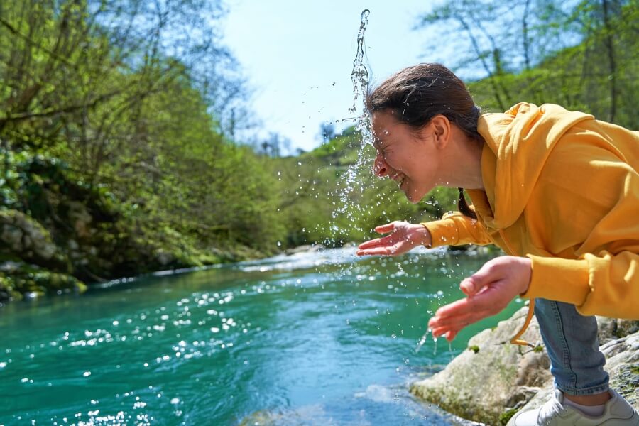 Serbien sommarplats Rzav River Fun