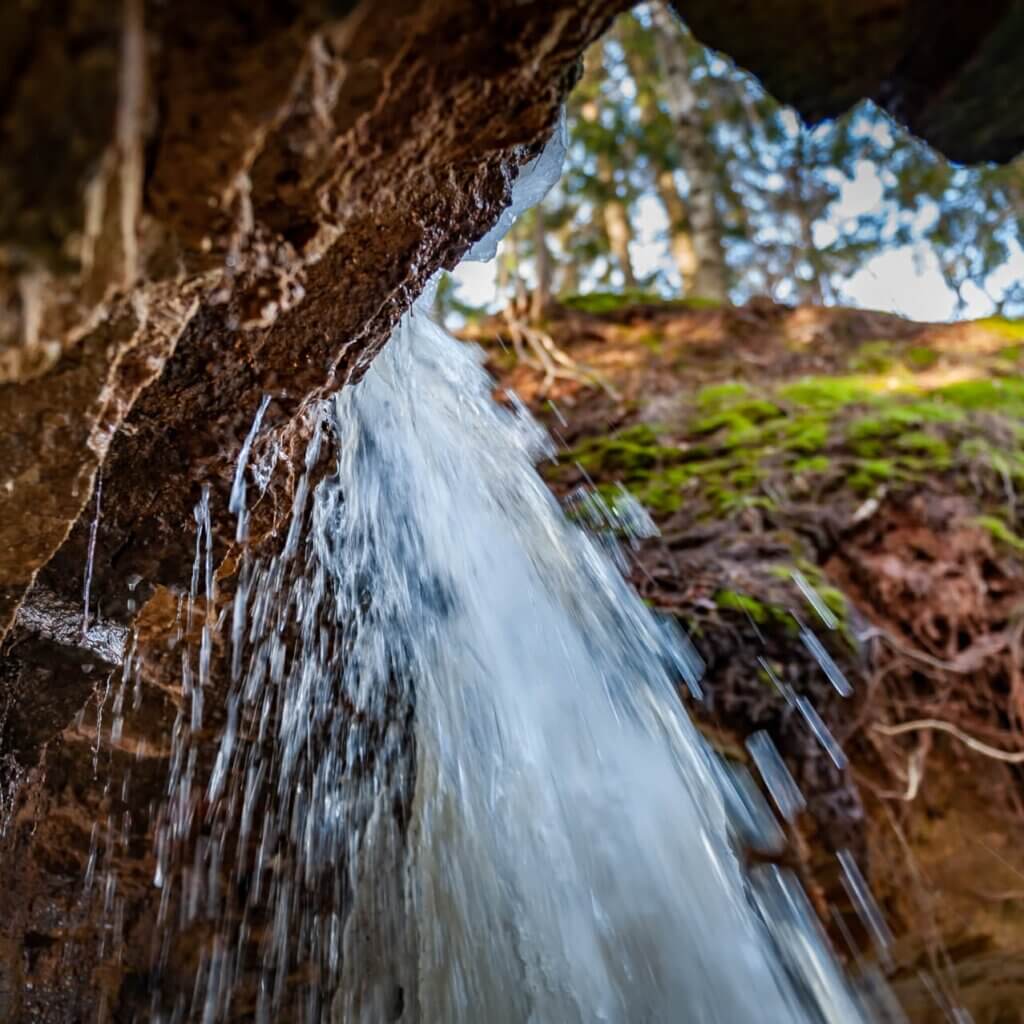 Serbien sommarplats Rzav River Waterfall