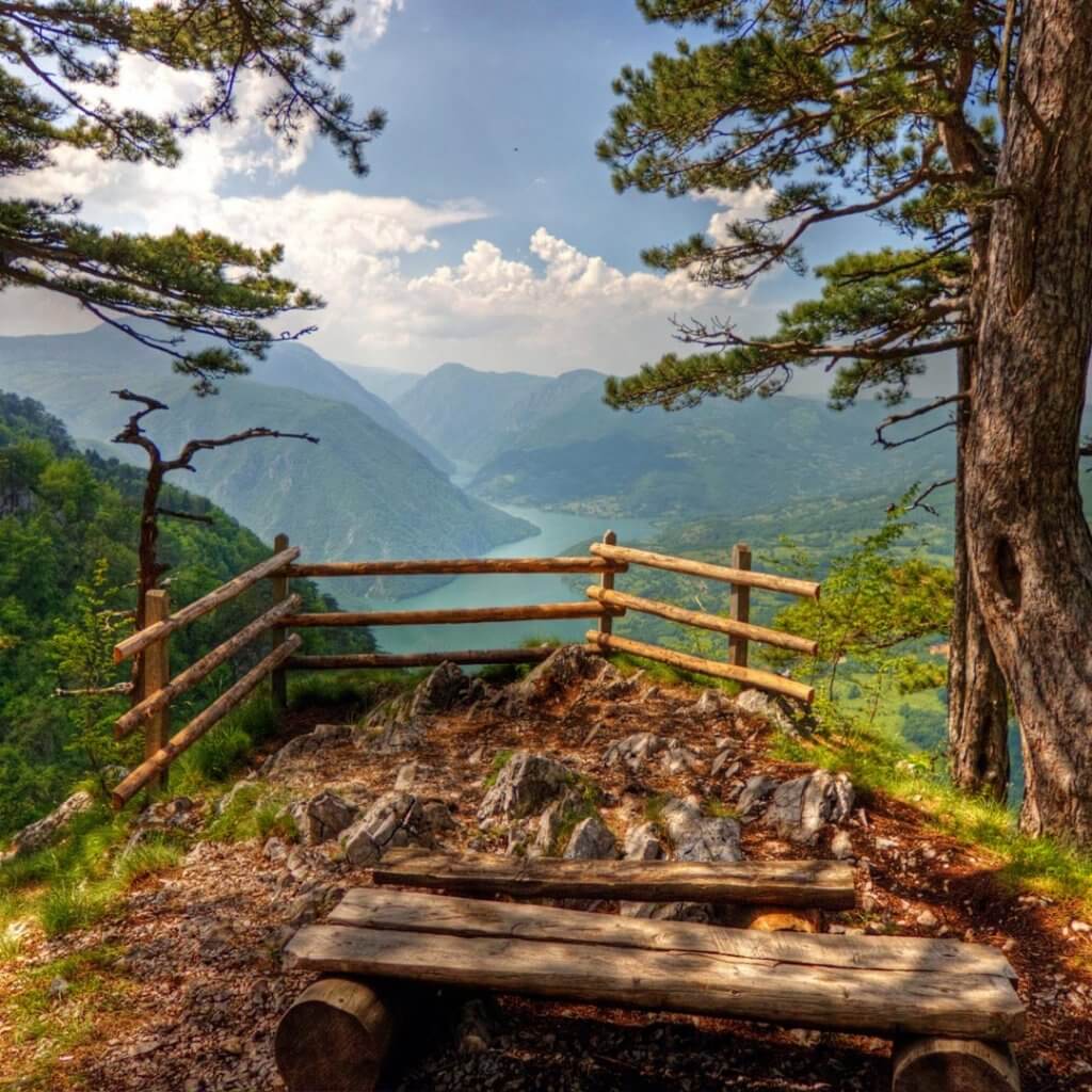 Vista sul parco nazionale di Tara Banjska stena