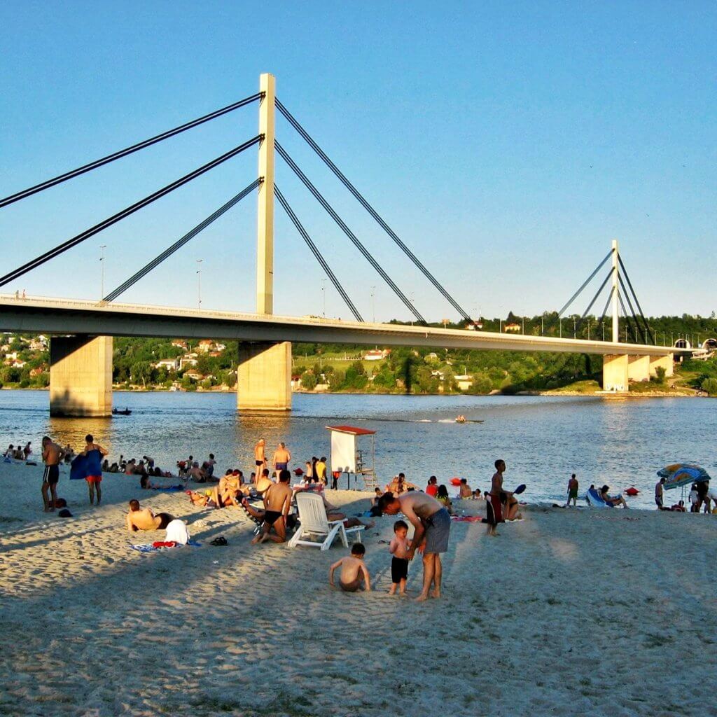 Štrand Novi Sad evening