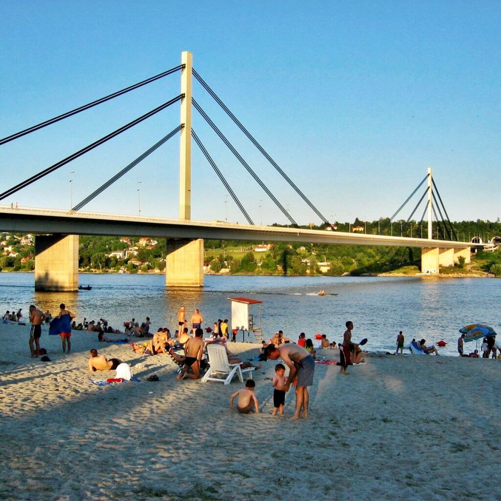 Štrand Novi Sad evening