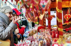New Year street sweets in Belgrade
