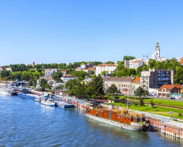 Belgrad eine schwimmende Stadt