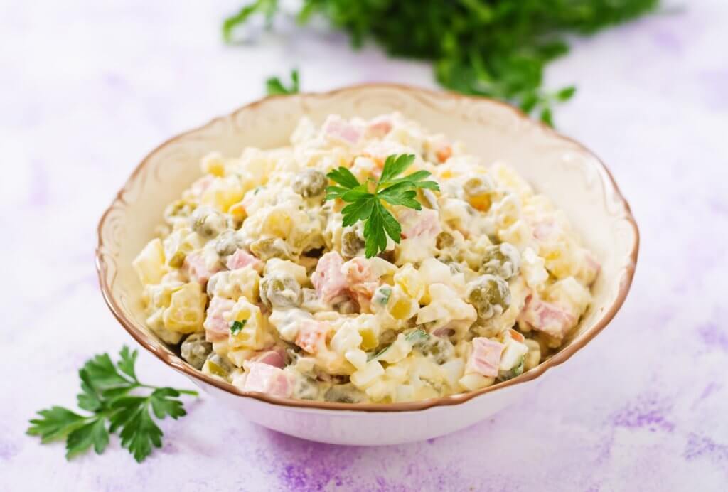 Lenten Russian salad