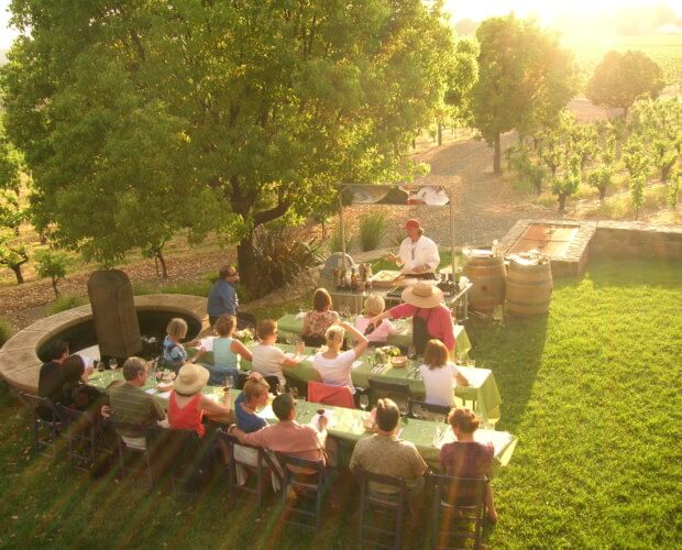 Atelier de cuisine en plein air