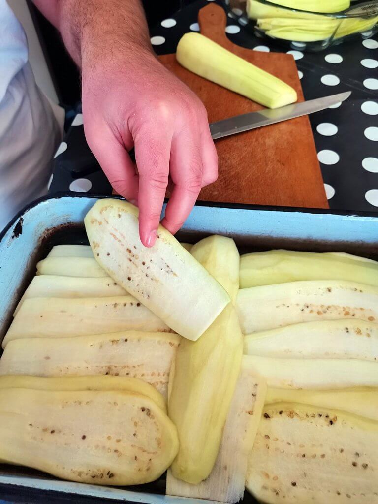 Arrangement in the casserole