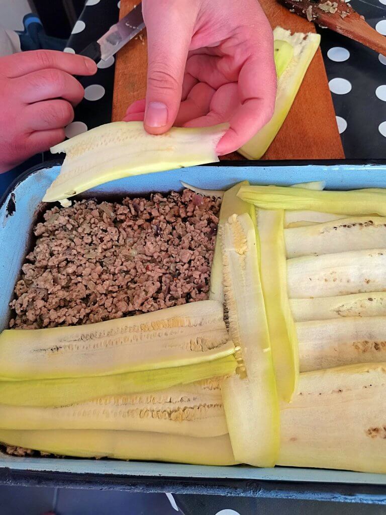 Arrangement in the casserole