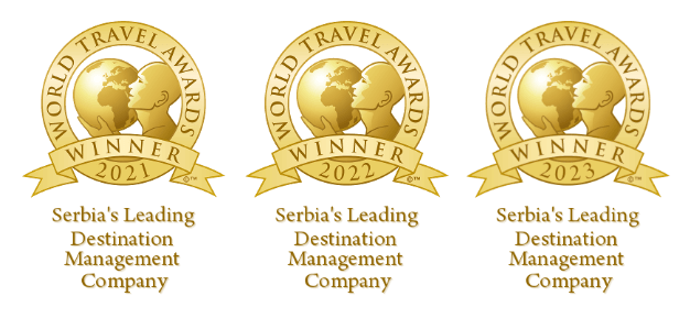 World Travel Awards tarafından 2021&2022&2023 için Sırbistan'ın Önde Gelen DMC'si ödülüne layık görüldü